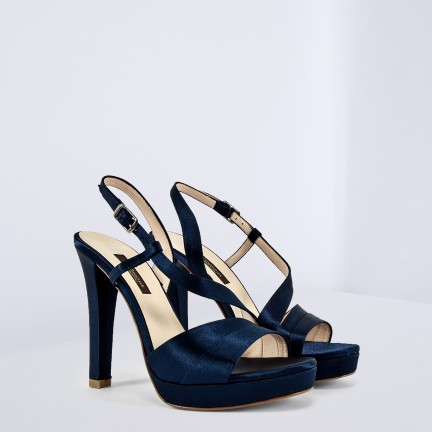 scarpe raso blu