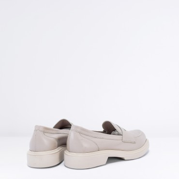 Mocassino in Pelle Col. Beige