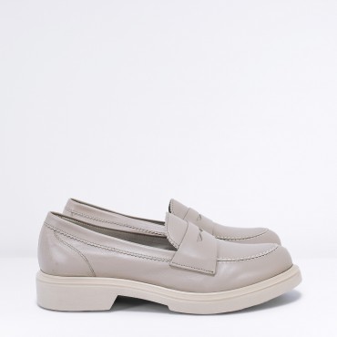 Mocassino in Pelle Col. Beige