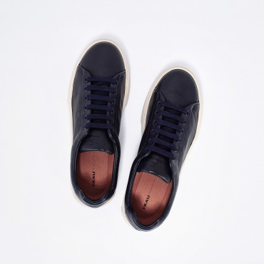 Sneaker in Pelle Col. Blu