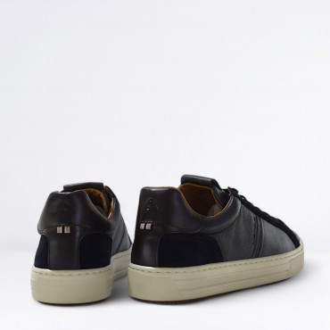 Sneaker in Pelle Col. Blu