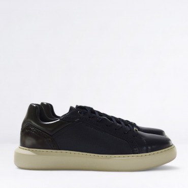 Sneaker in Pelle Col. Blu