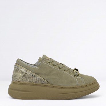 Sneaker in Camoscio Col. Beige