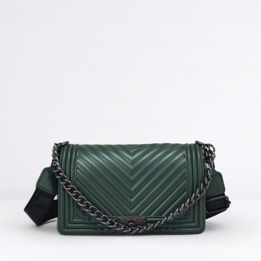 Borsa Flat M Col. Forest green