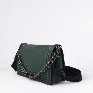 Borsa Flat M Col. Forest green