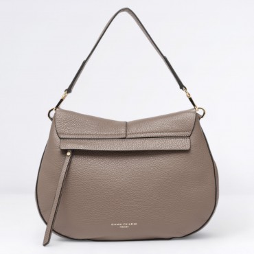 Borsa Helena round in Pelle Col. Beige