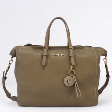 Borsa manici e tracolla Col. Beige