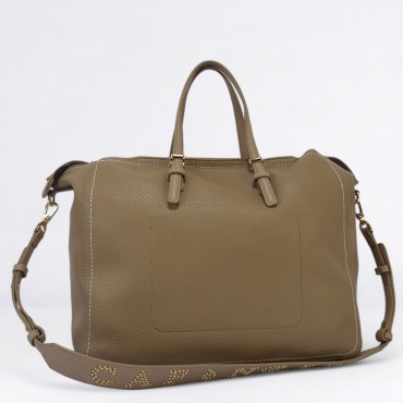 Borsa manici e tracolla Col. Beige