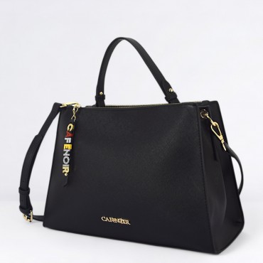 Borsa saffiano Col. Nero