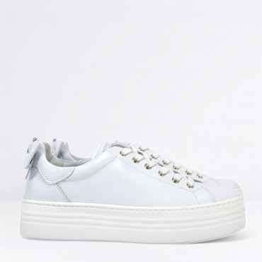 Sneaker in pelle Col. Bianco