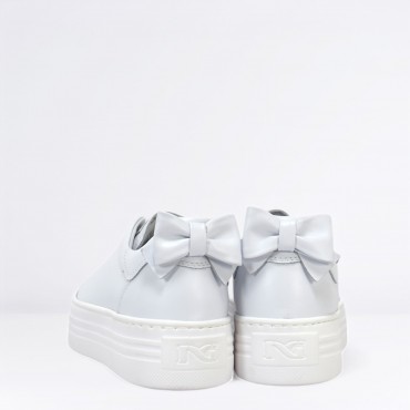 Sneaker in pelle Col. Bianco