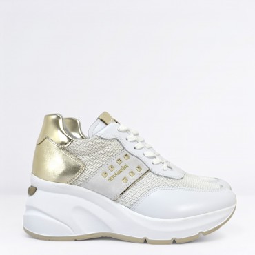 Sneaker zeppa Col. Bianco