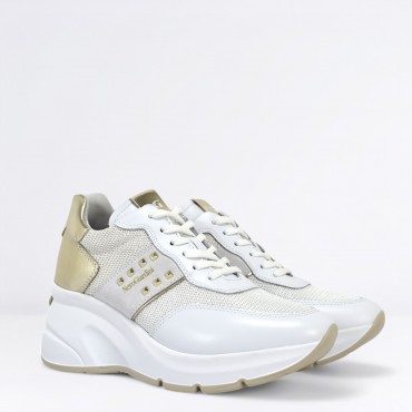 Sneaker zeppa Col. Bianco