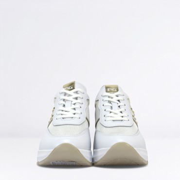 Sneaker zeppa Col. Bianco