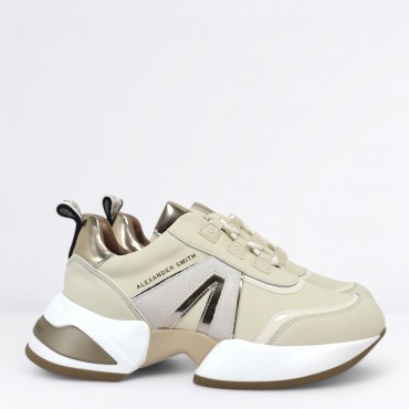 Sneaker Marble in Pelle Col. Beige