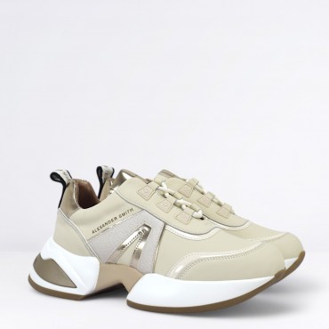 Sneaker Marble in Pelle Col. Beige