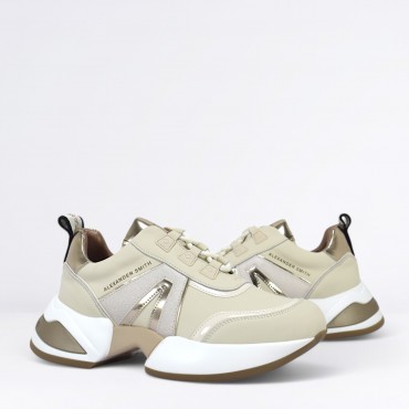 Sneaker Marble in Pelle Col. Beige