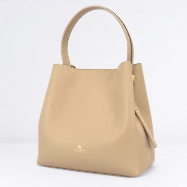 Borsa Candy bucket in Pelle Col. Nude