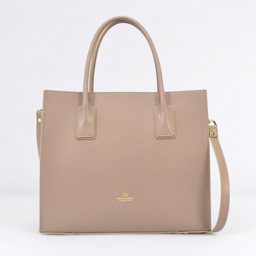 Tote bag Alice medium in pelle Col. Nude