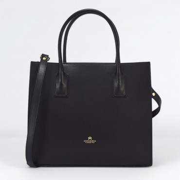 Tote bag Alice medium in pelle Col. Nero