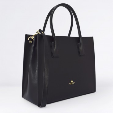 Tote bag Alice medium in pelle Col. Nero