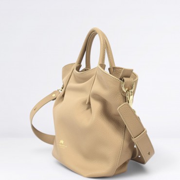 Candy small tote bag in pelle Col. Nude