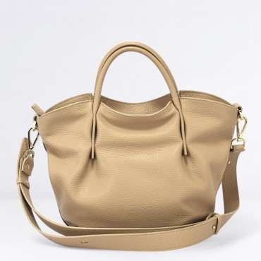 Candy small tote bag in pelle Col. Nude